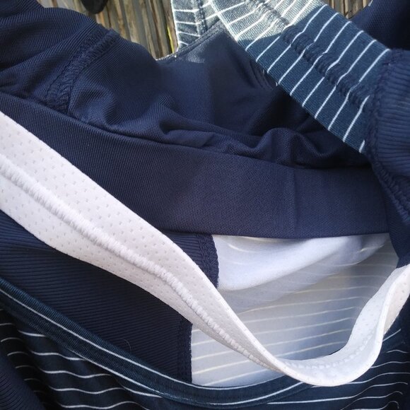 Marika Blue & White Striped Tank Top - S - Women's - Picture 8 of 13